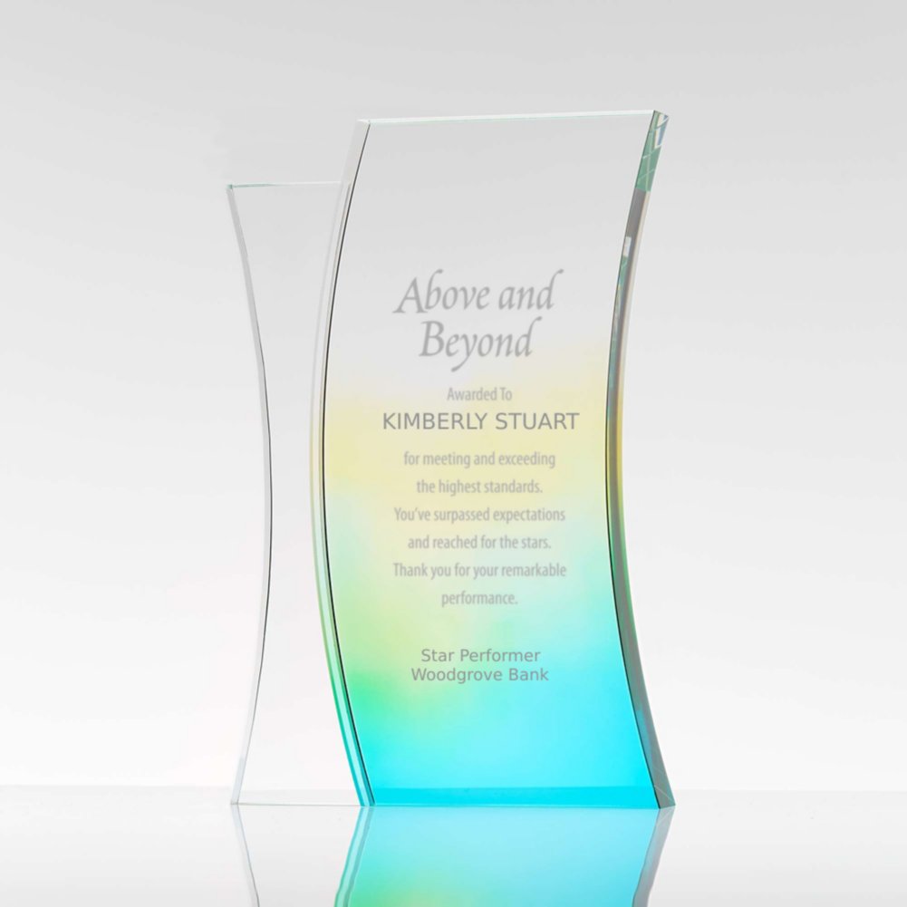 View larger image of Colorful Gradient Trophy Rectangle